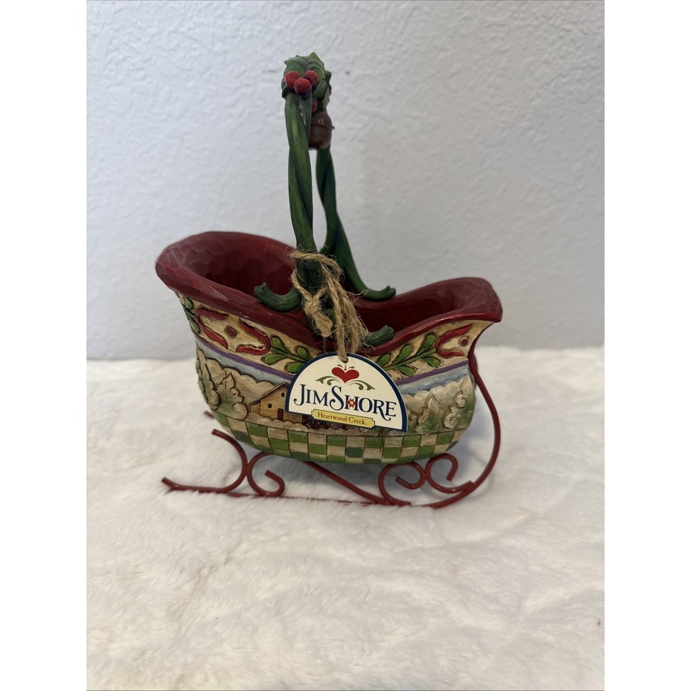 Jim Shore Heartwood Creek "Sleigh Bells Ring" 2007 Christmas SLEIGH ONLY 4009195